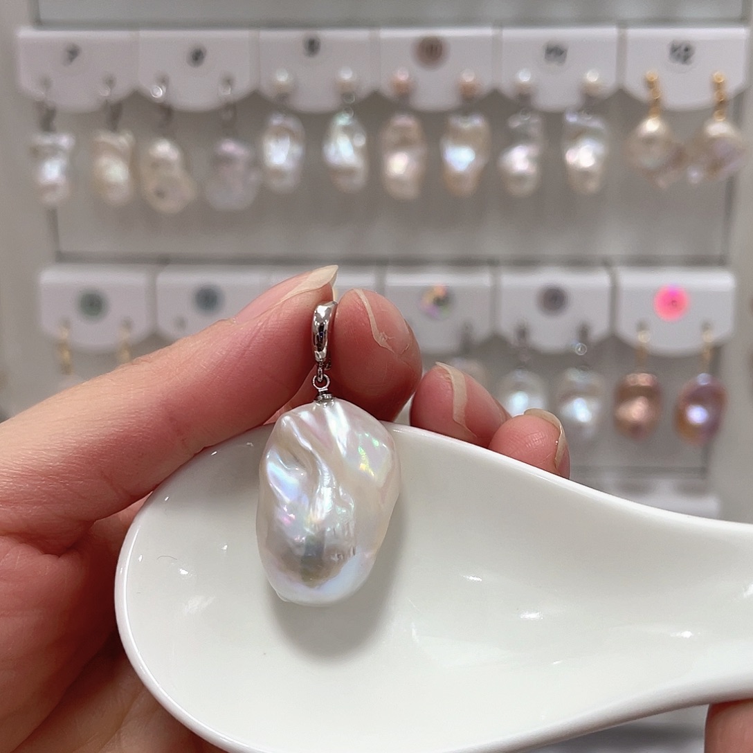 淡水珍珠耳坠未镶嵌