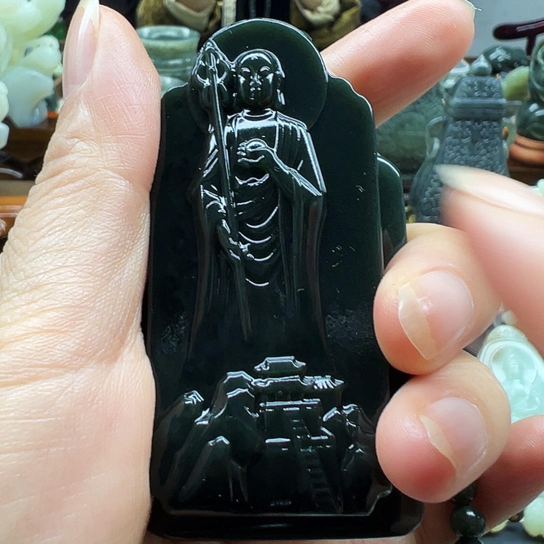 和田玉未镶嵌挂件