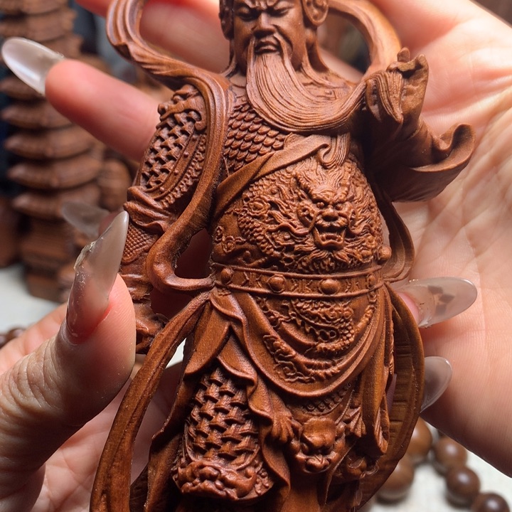 檀香木把件心**尘老山檀木