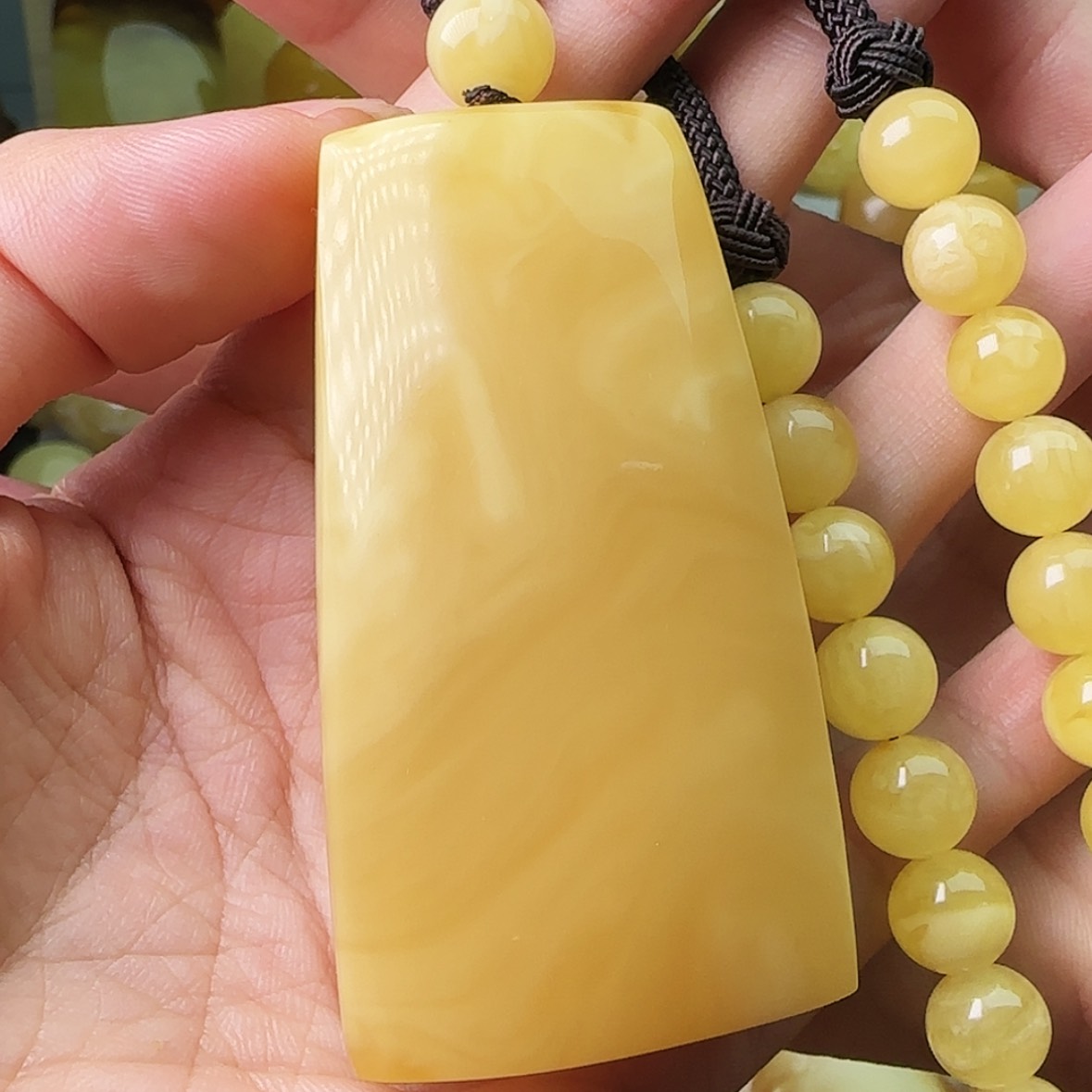 【闪购商品】琥珀颈饰未镶嵌吊坠