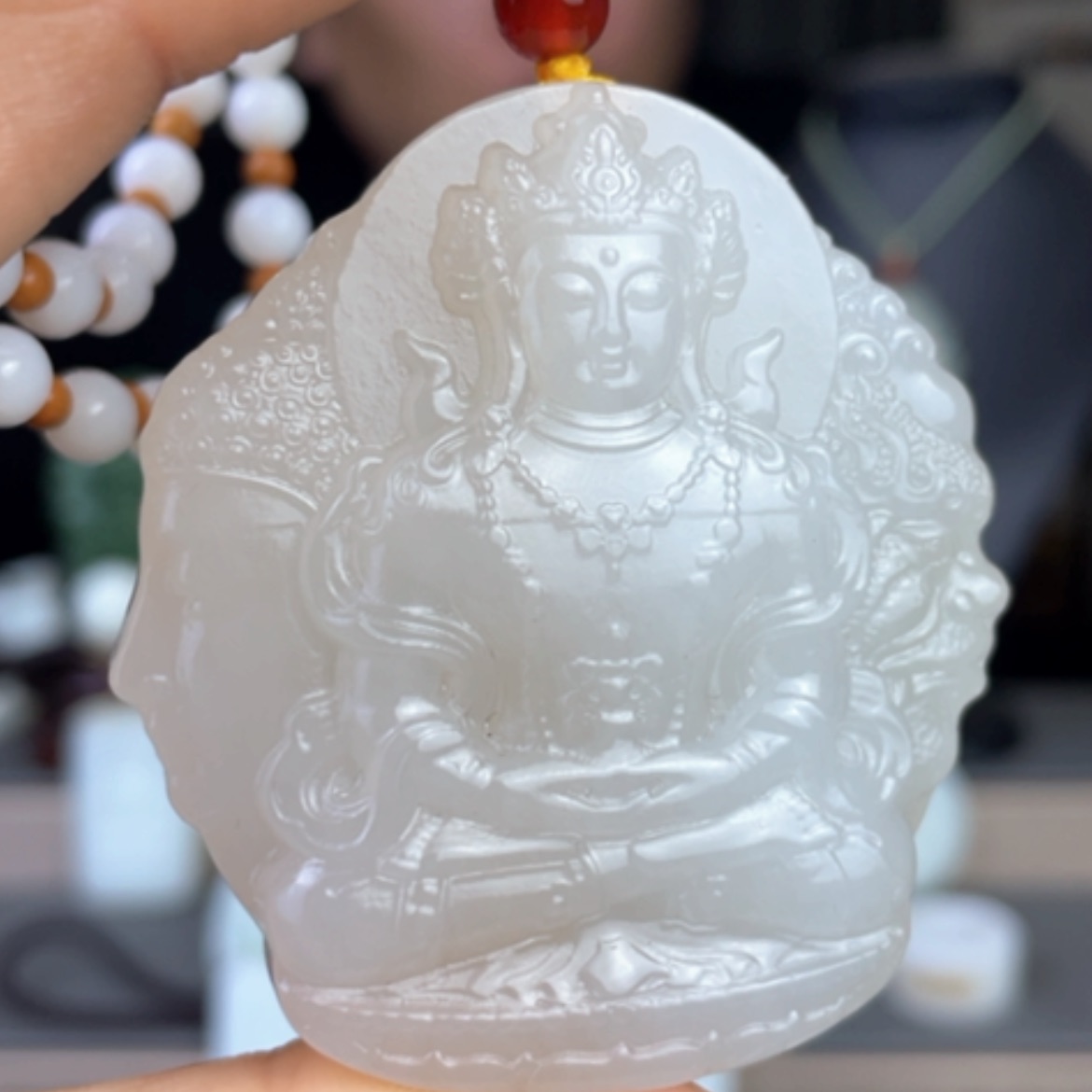 【闪购商品】和田玉颈饰未镶嵌忠*