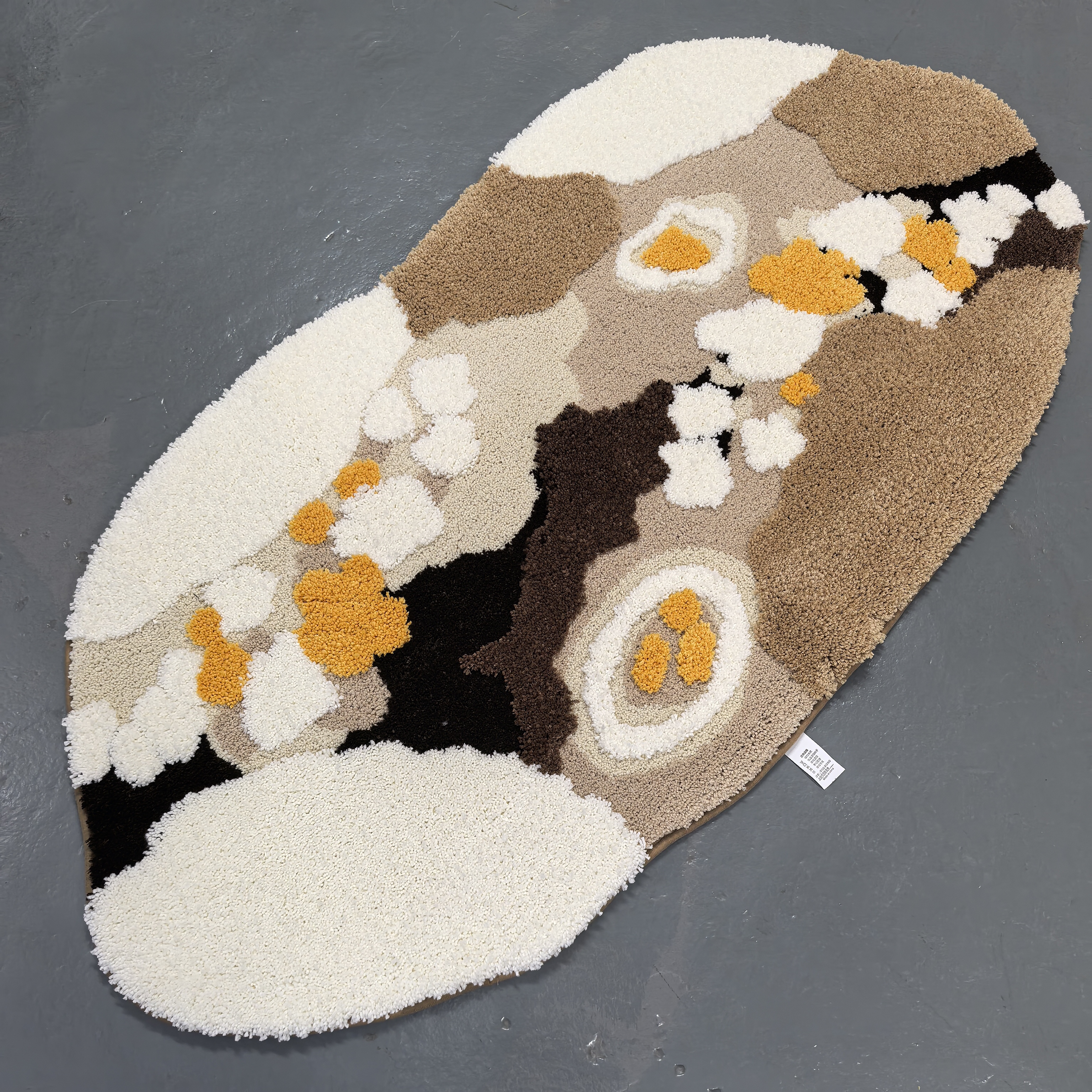 暮雪焦糖加厚植绒床边毯可机洗防滑吸水家用卧室地毯