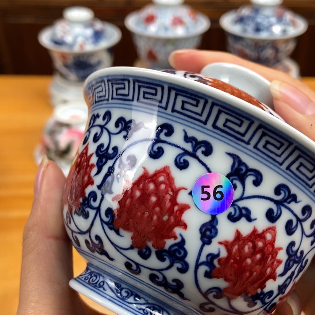手绘现代茶具非古董D*宇
