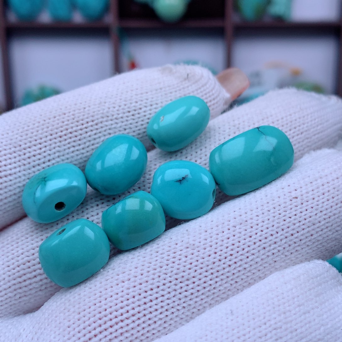 绿松石珠宝奇石未镶嵌兔**跑