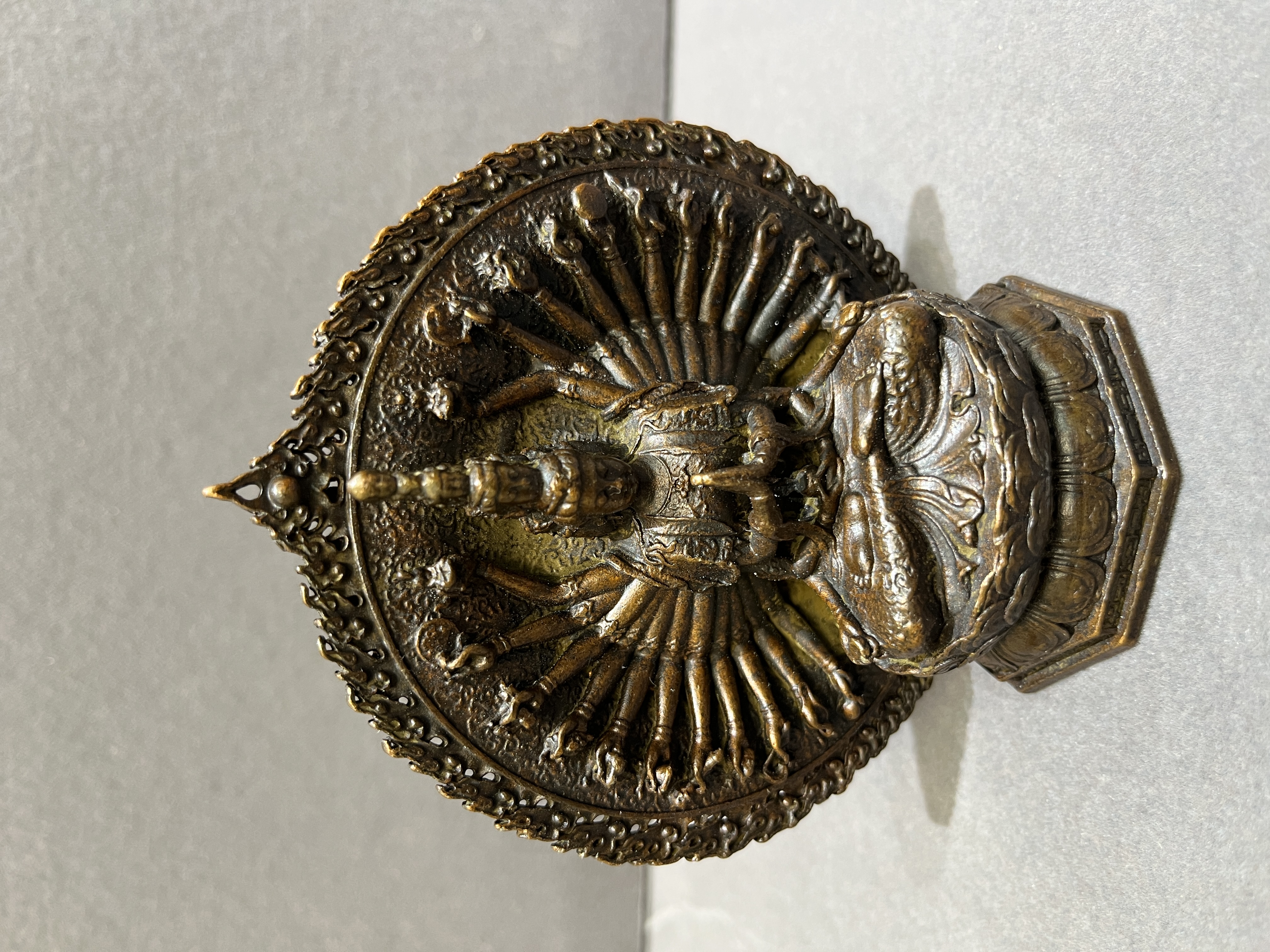 千手观音（小）全铜材质 佛像铜器摆件