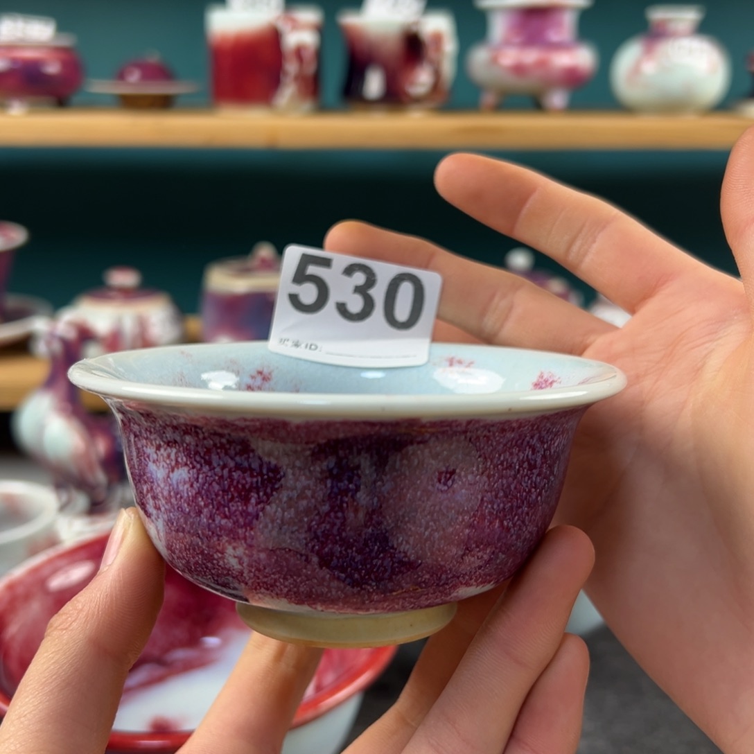 瓷片微瑕主人杯纯手工