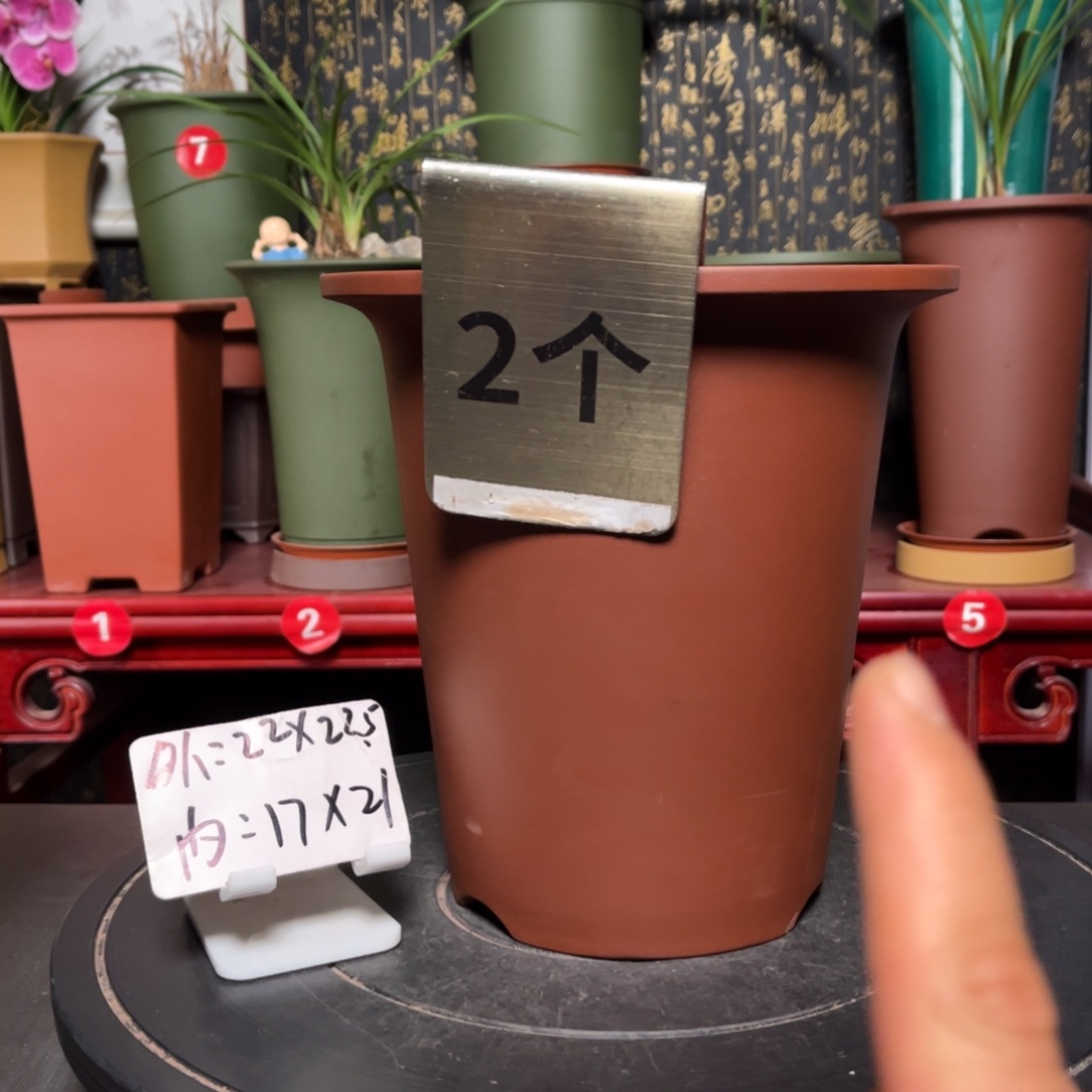 紫砂花盆紫砂花盆