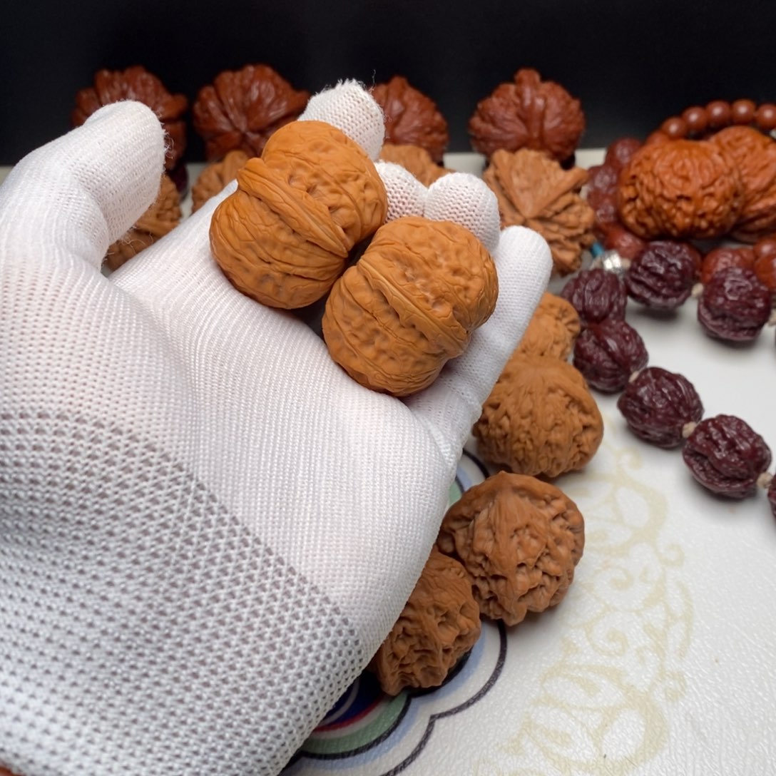 意***人文玩核桃把件货头元宝