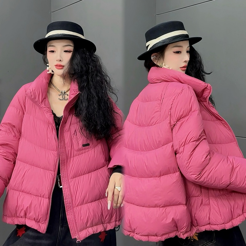 【亿火】冬季新款休闲时尚宽松型立领网红款女装短款羽绒服Y-26626