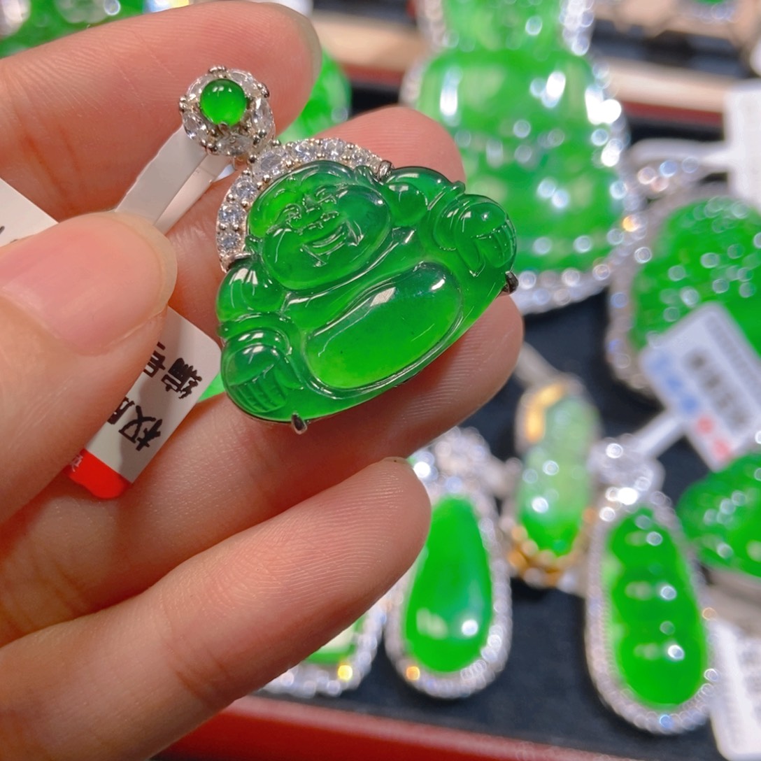 翡翠未镶嵌吊坠(不含链)