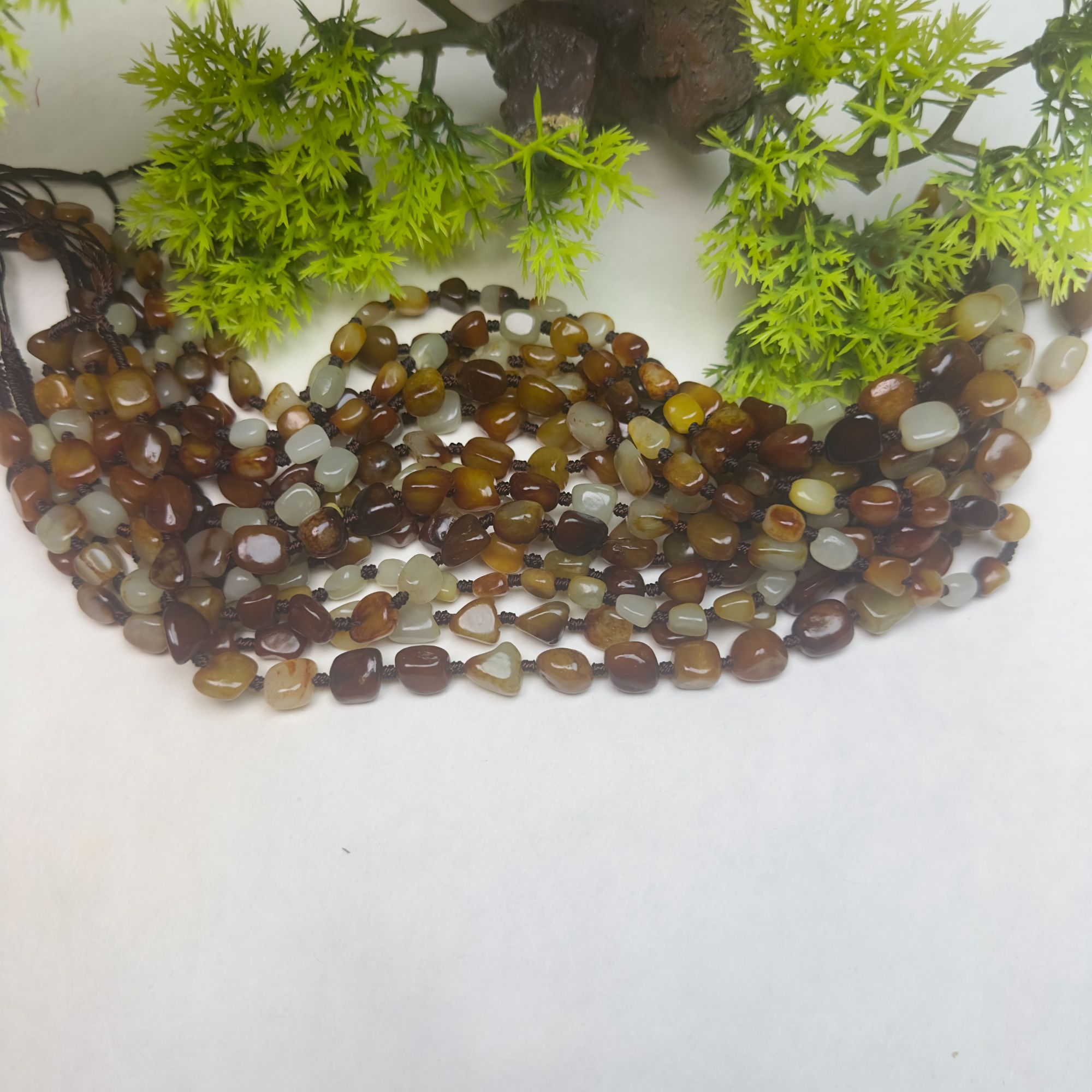 【鸿达和田玉】新疆和田玉红皮白肉项链多样性发货拍一发一