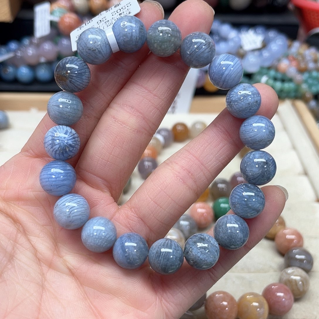 硅化珊瑚（珊瑚玉）手链未镶嵌109