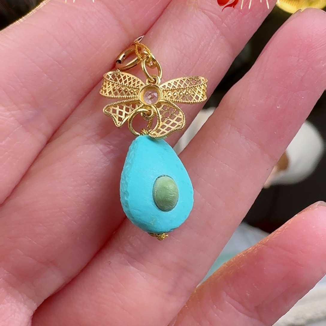 绿松石珠宝奇石18K金镶嵌