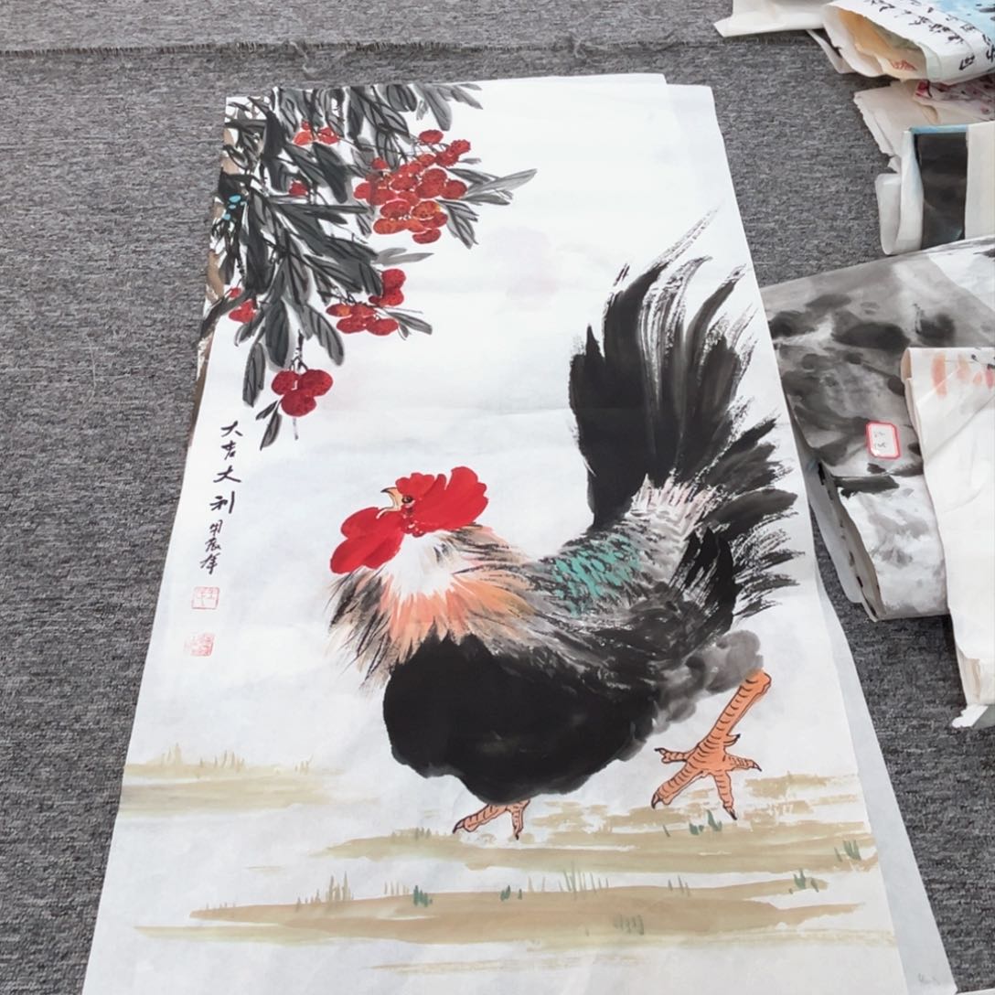 国画王福炎老师绘画作品三尺