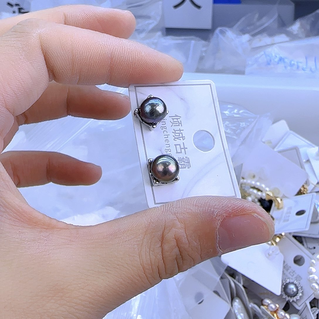 银S925镶嵌项链定制771淡水珍珠