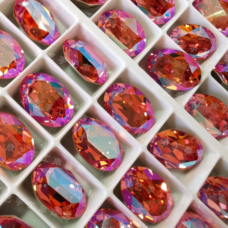 施华洛钻奥地利水晶4120-14*10mm尖底椭圆鸽子蛋