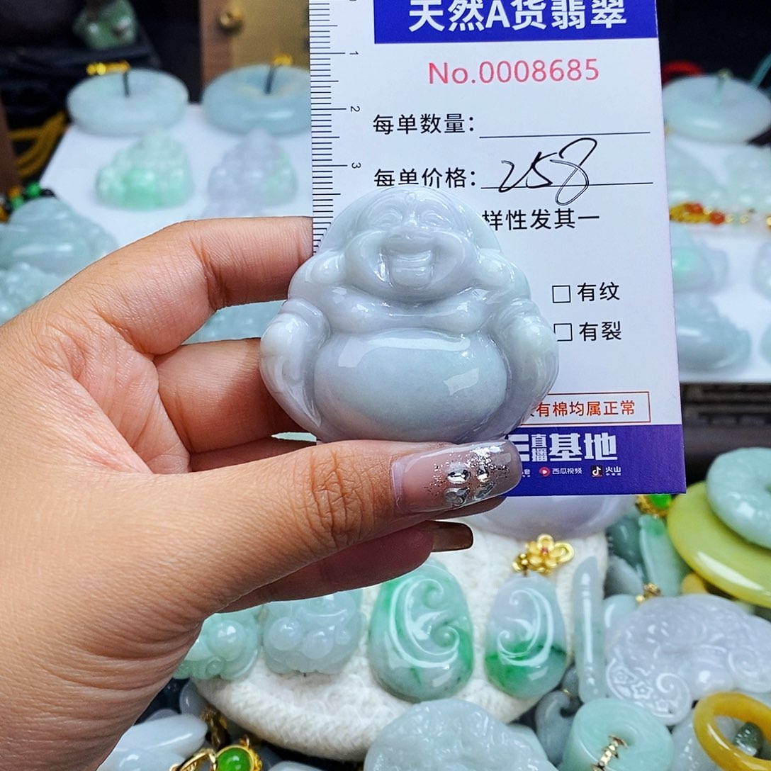 翡翠未镶嵌毛衣链8685