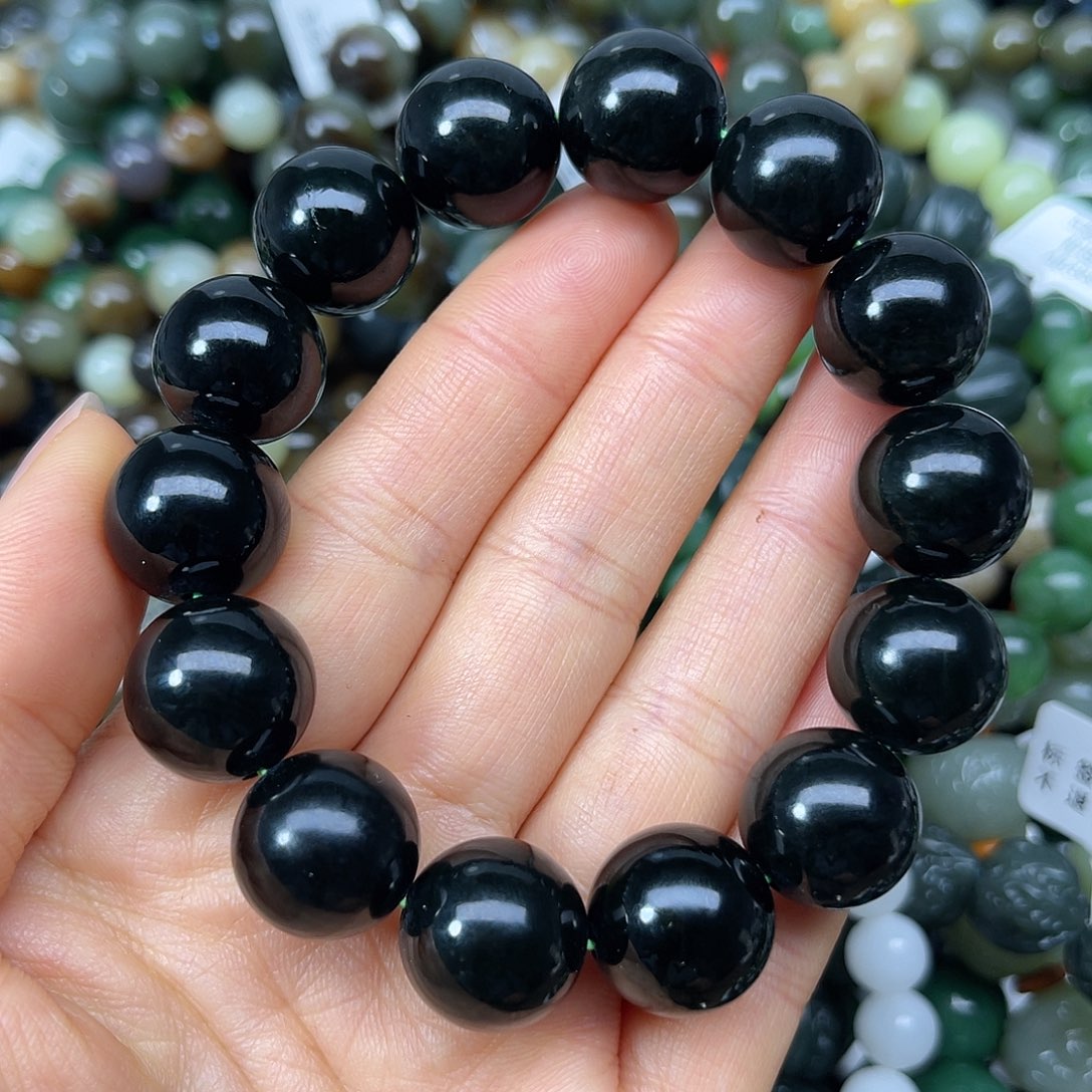 和田玉未镶嵌手链