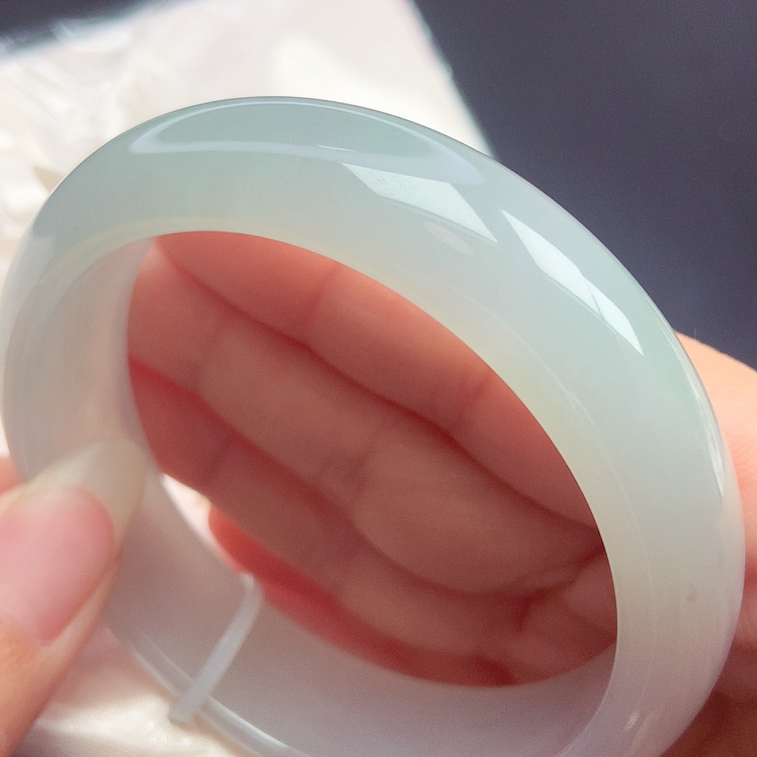 翡翠未镶嵌手镯58圈口