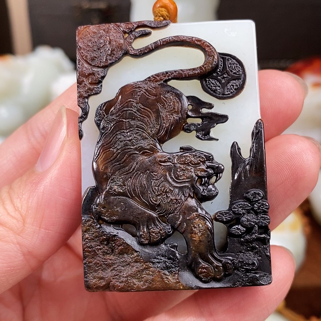 和田玉未镶嵌挂件