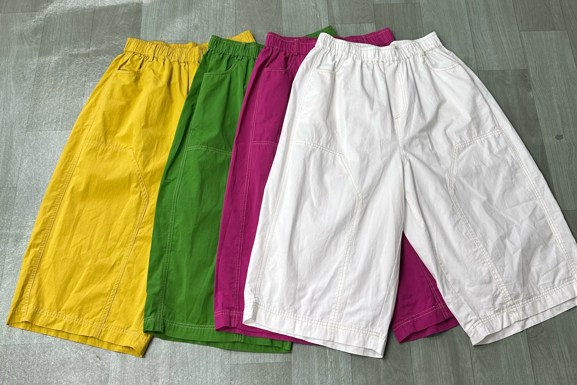 8127新款宽松百搭纯色休闲裤夏季个性潮流