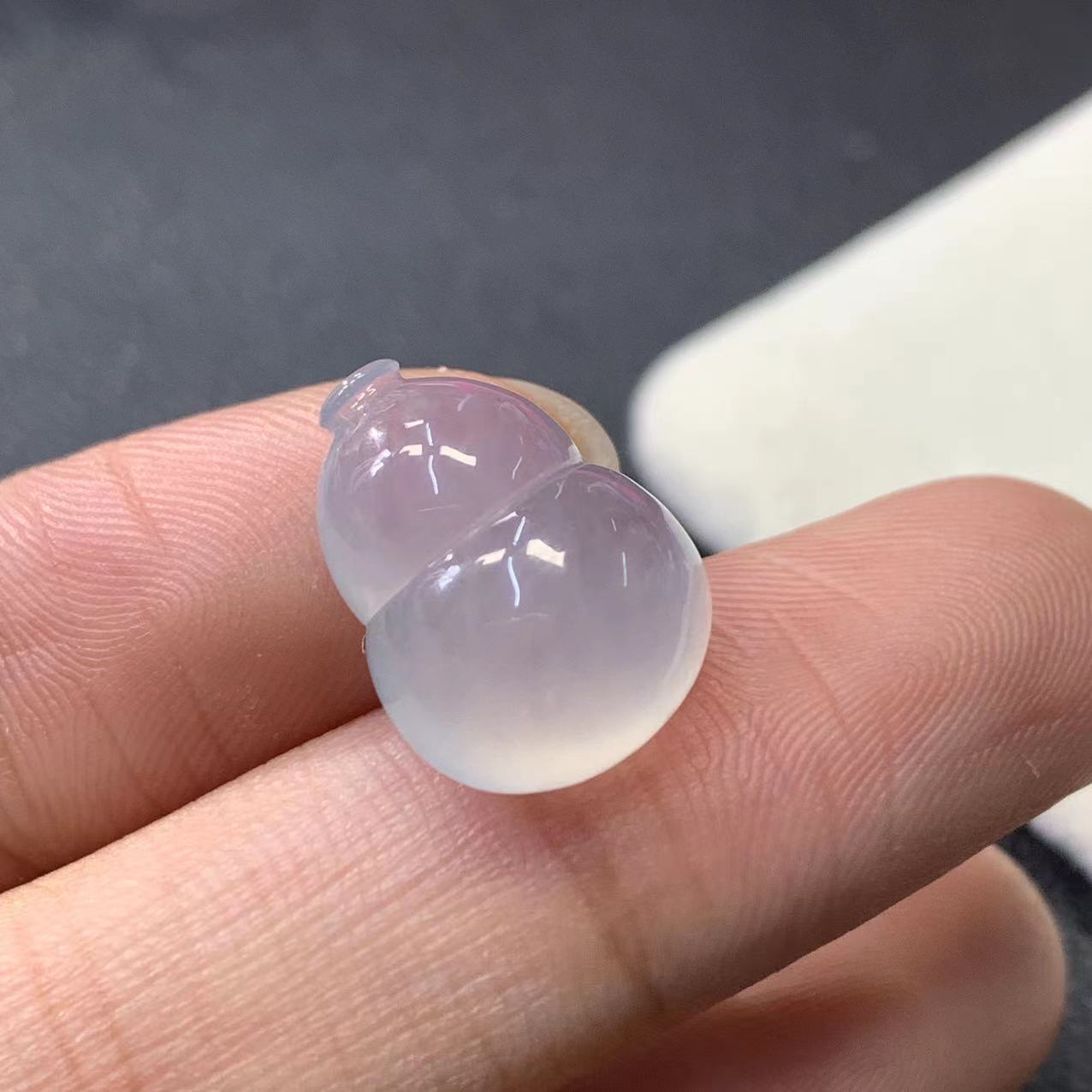【金鑫】冰润葫芦厚装翡翠裸石*胶润葫芦裸石正缅甸翡翠A货冰透