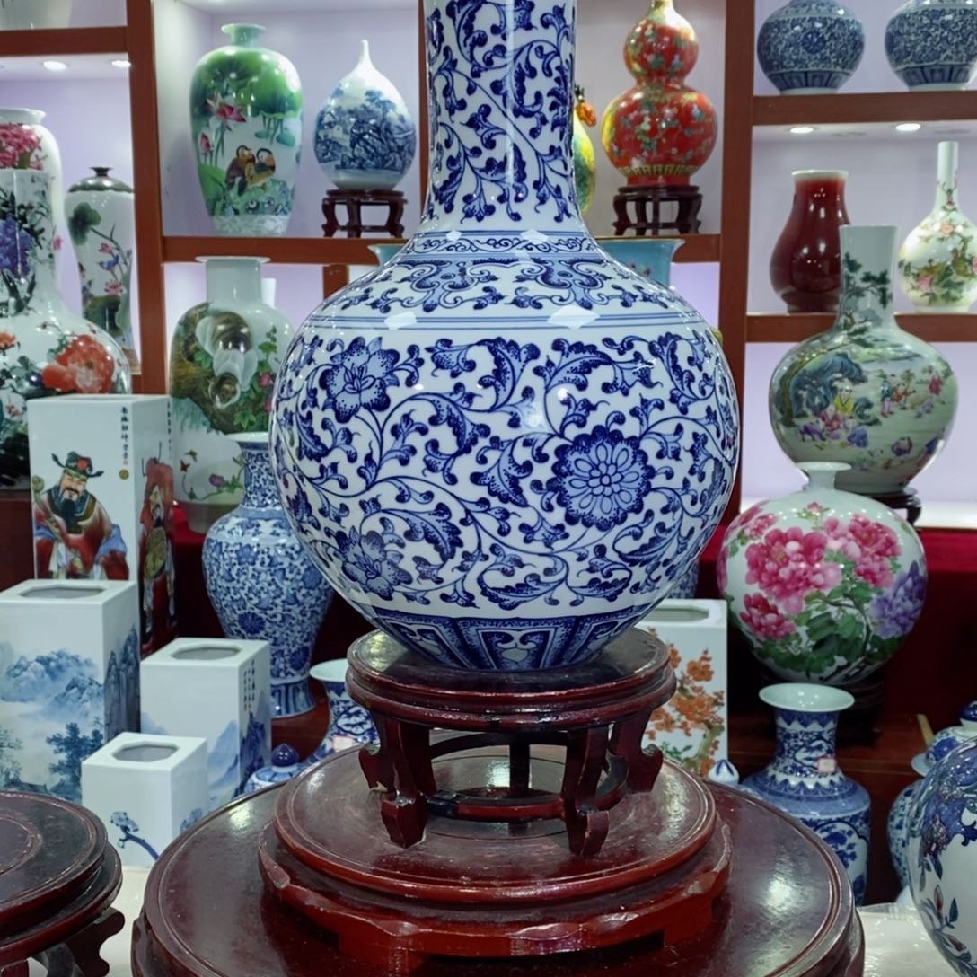 瓶用****9景德镇手工手绘青花