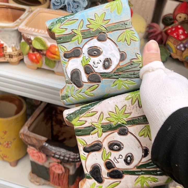 粗陶材质多肉花盆