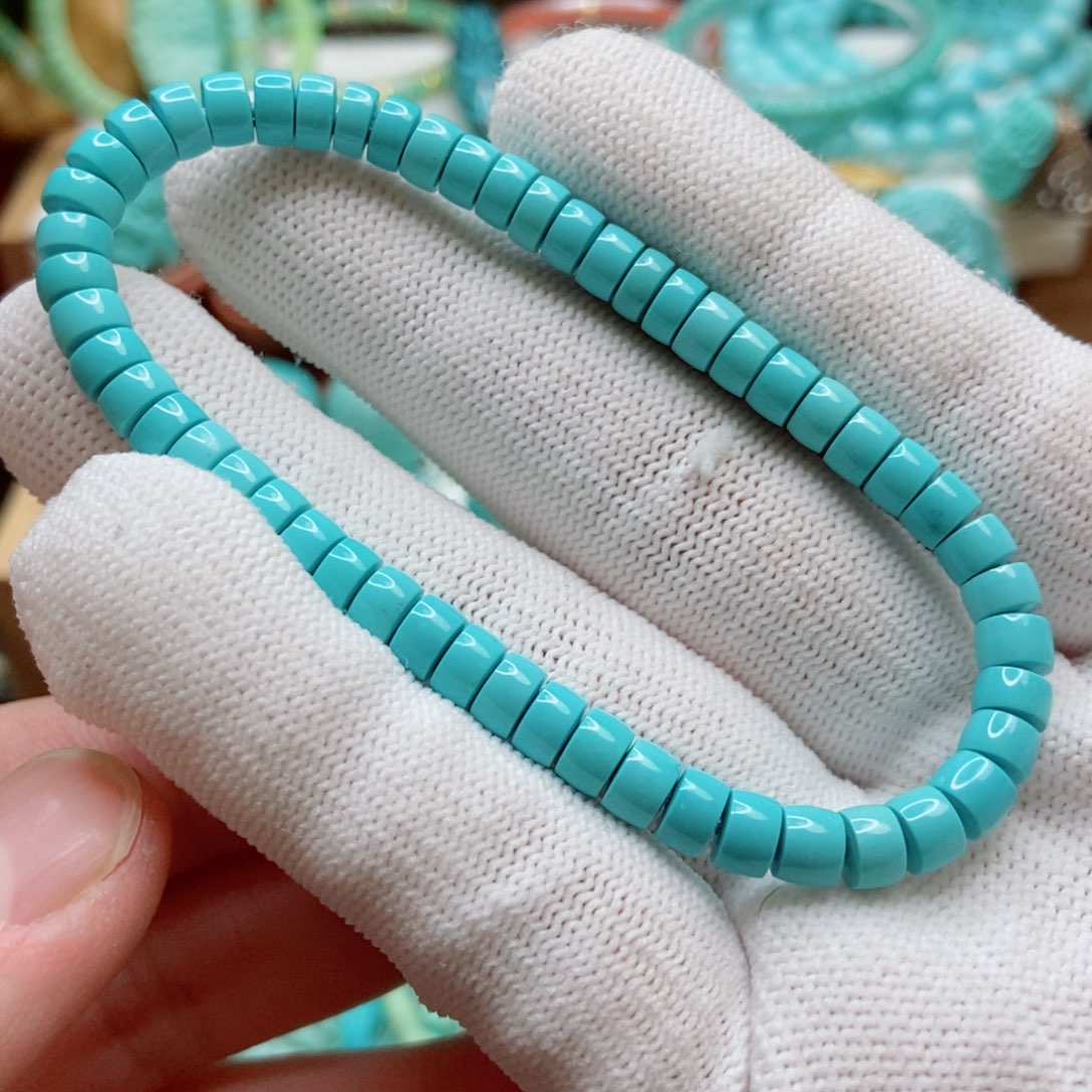 绿松石珠子未镶嵌