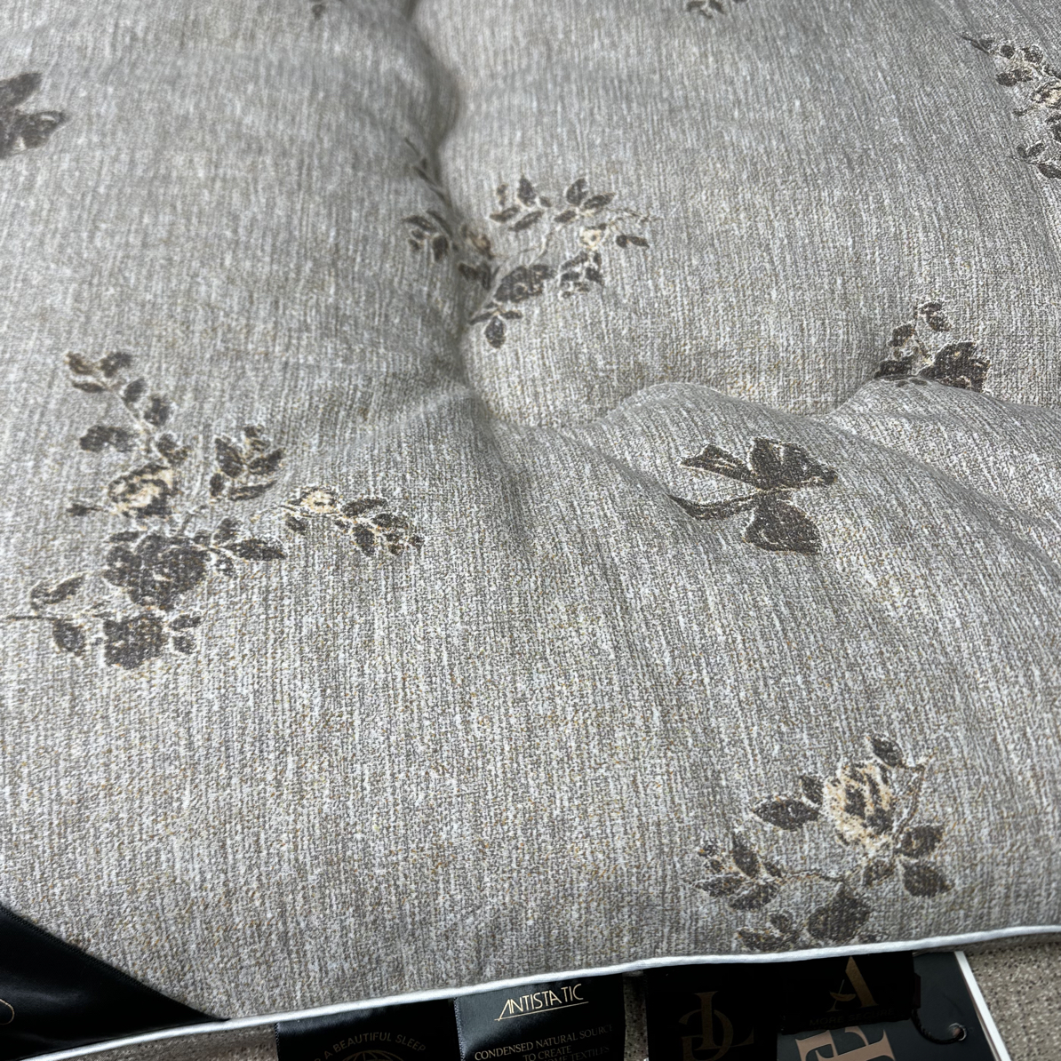 黑标GL立体咖色蝴蝶牡丹200*230双人加厚冬被柔软舒适