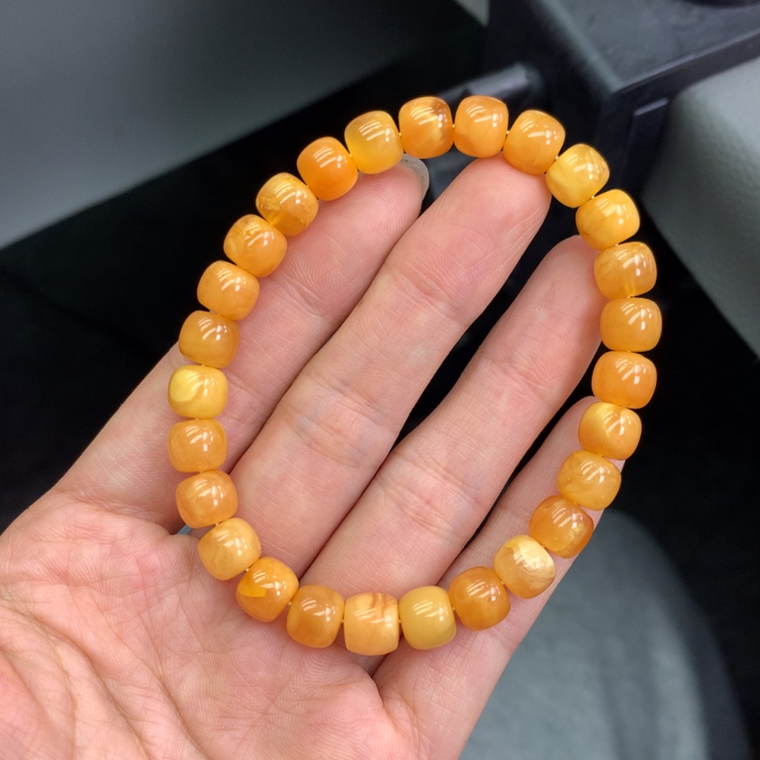 琥珀未镶嵌珠宝奇石8mm➕