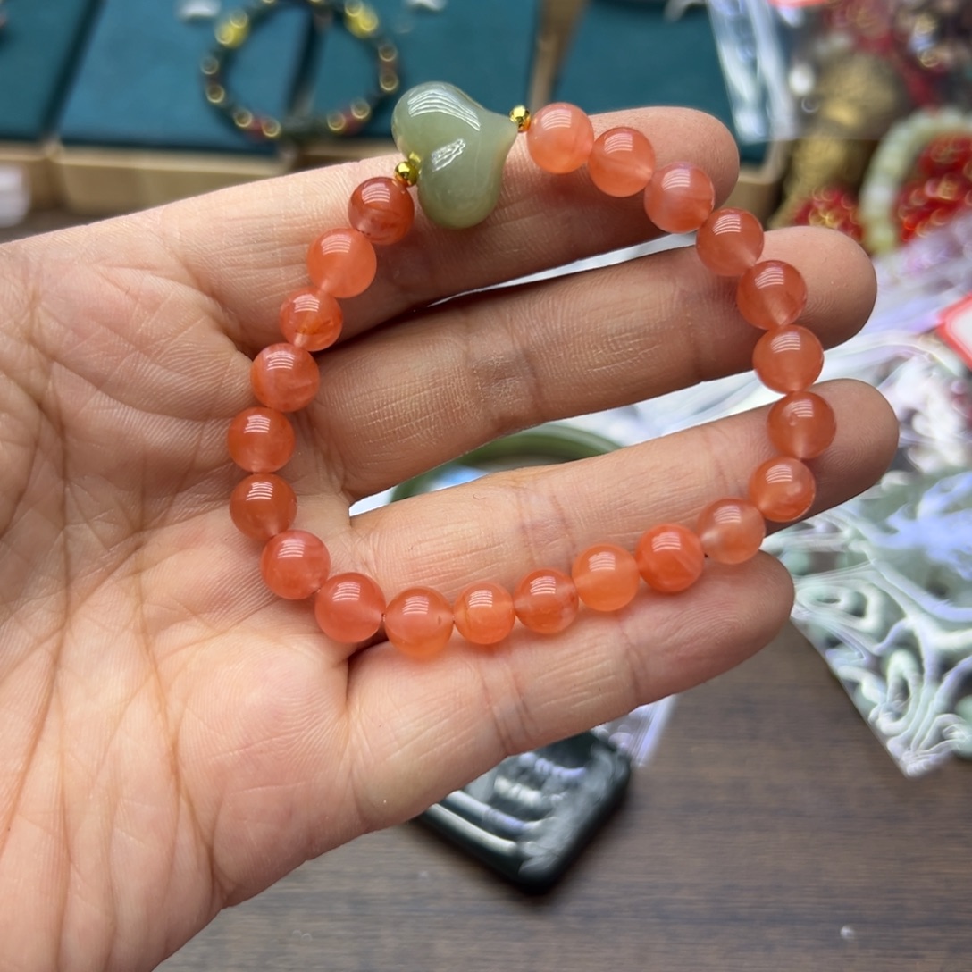 南红玛瑙未镶嵌手链802