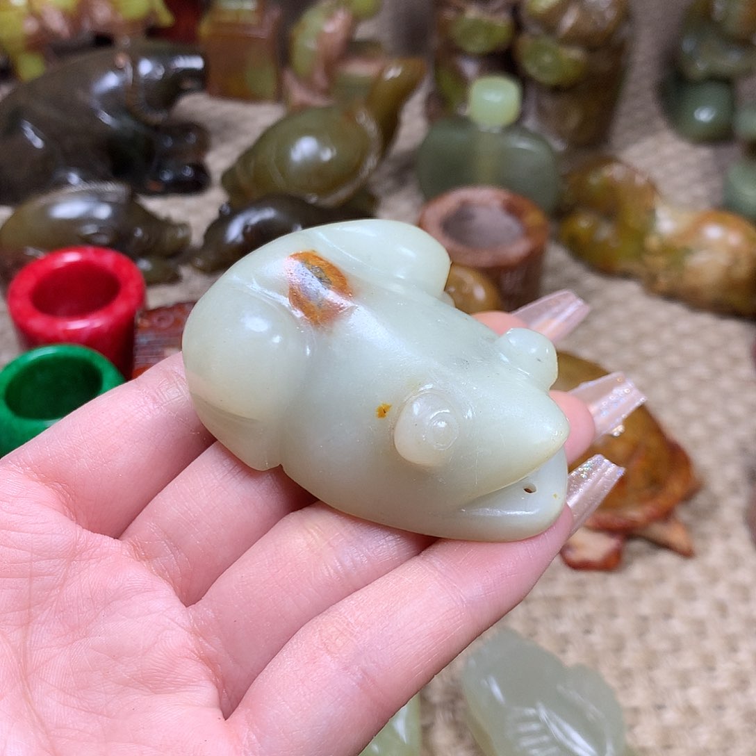 白玉菩提吊坠挂件