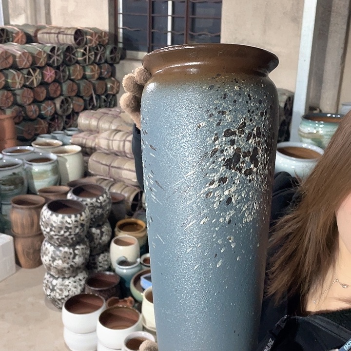 紫砂花盆正品口18高40