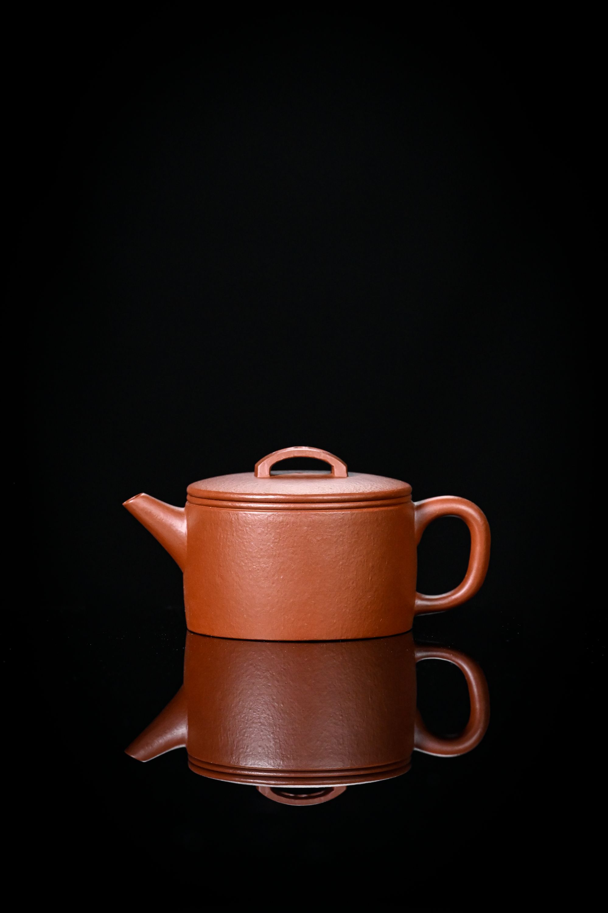 全手工【朱泥·汉瓦】原创原矿紫砂朱泥手制汉瓦壶160CC