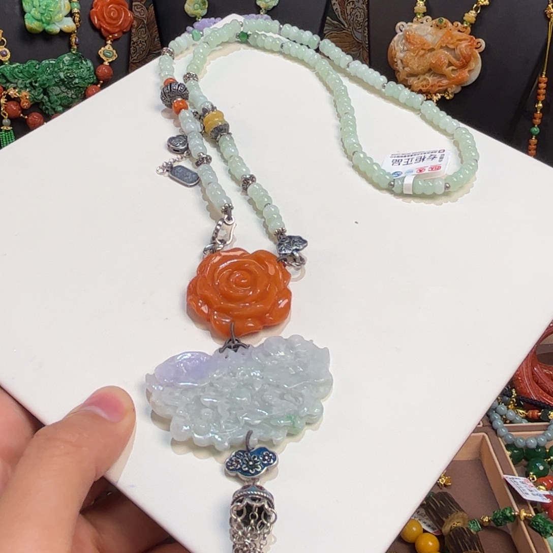 翡翠未镶嵌颈饰一步到位炸不议价