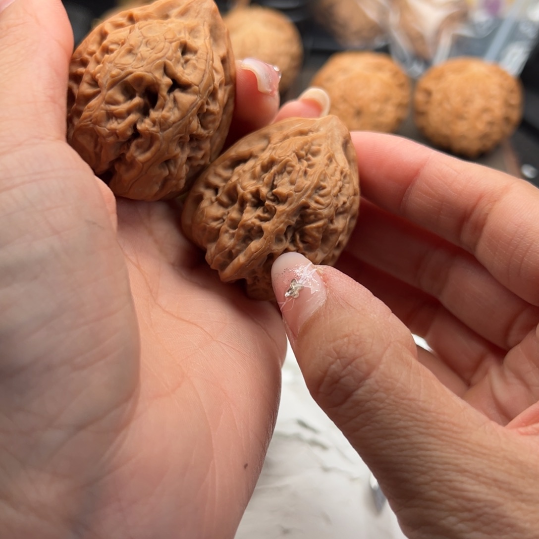 文玩核桃把件火苗43