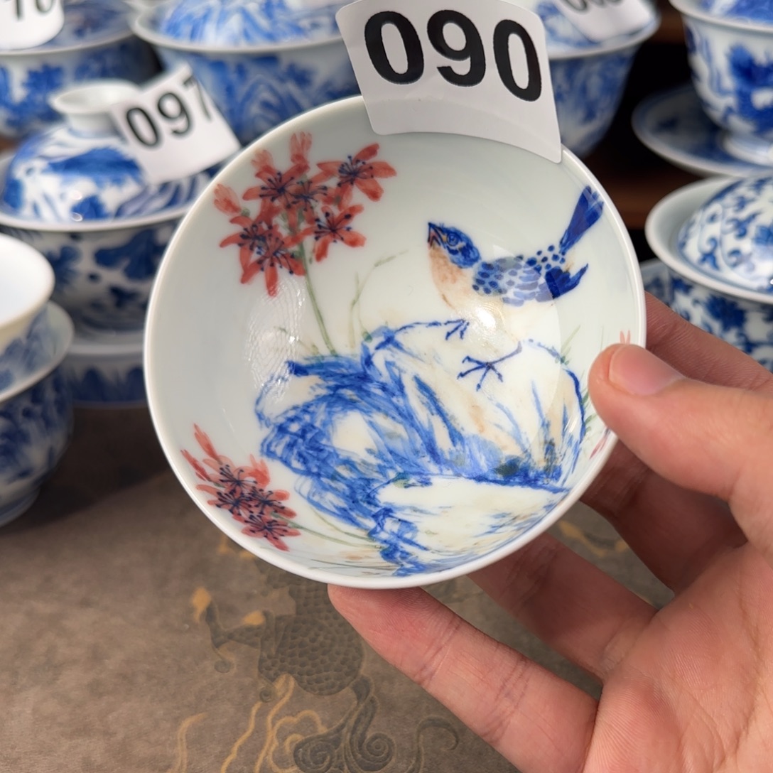 景德镇微瑕写意花鸟