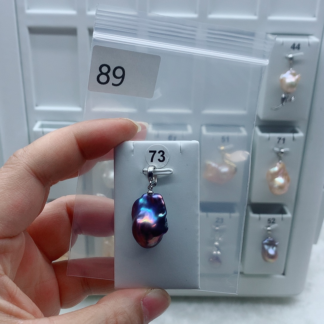 合金淡水珍珠吊坠(不含链)