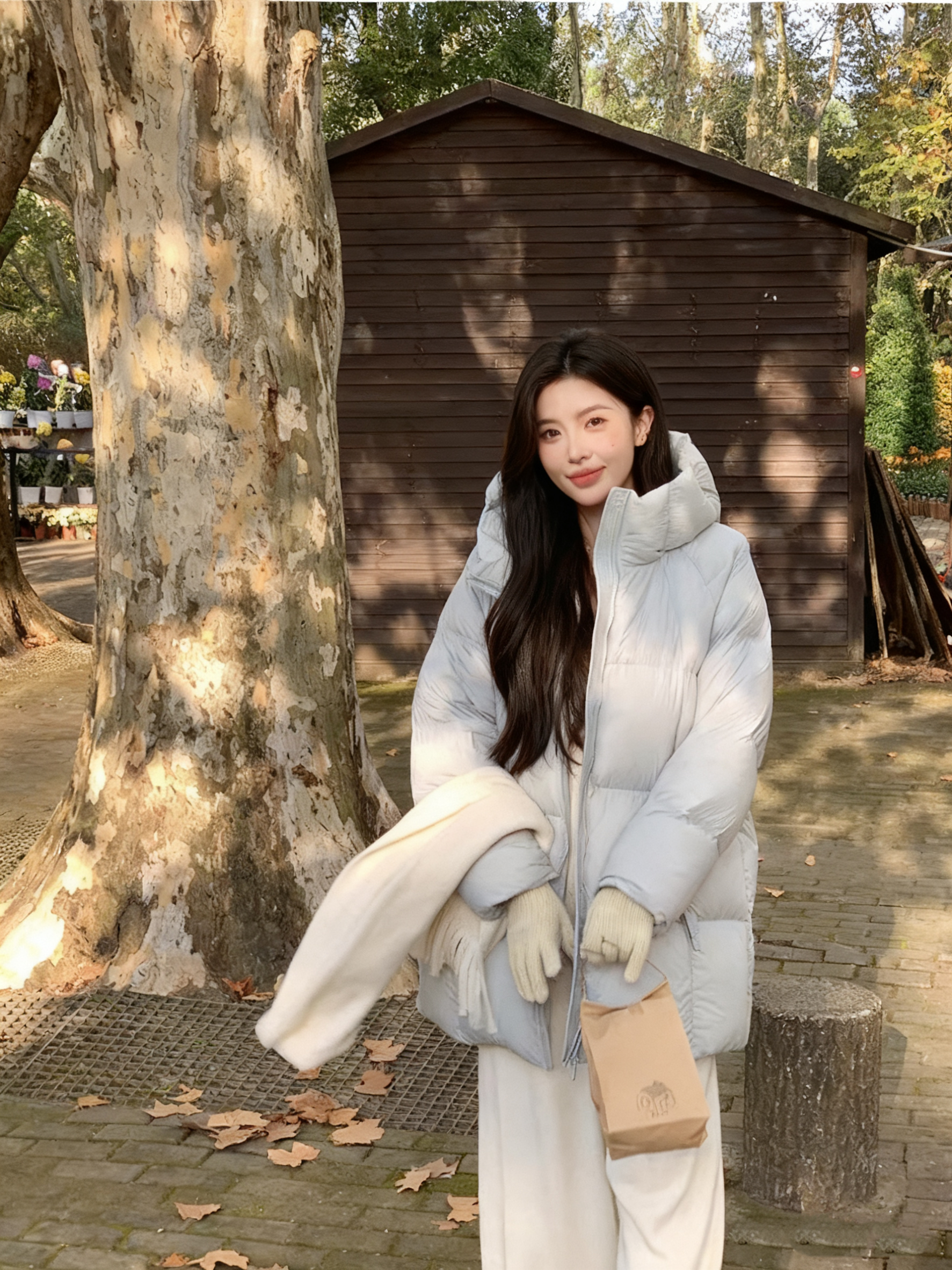 “暖雪云朵羽绒” 90白鸭绒 25新款零压感立体加厚羽绒服连帽1