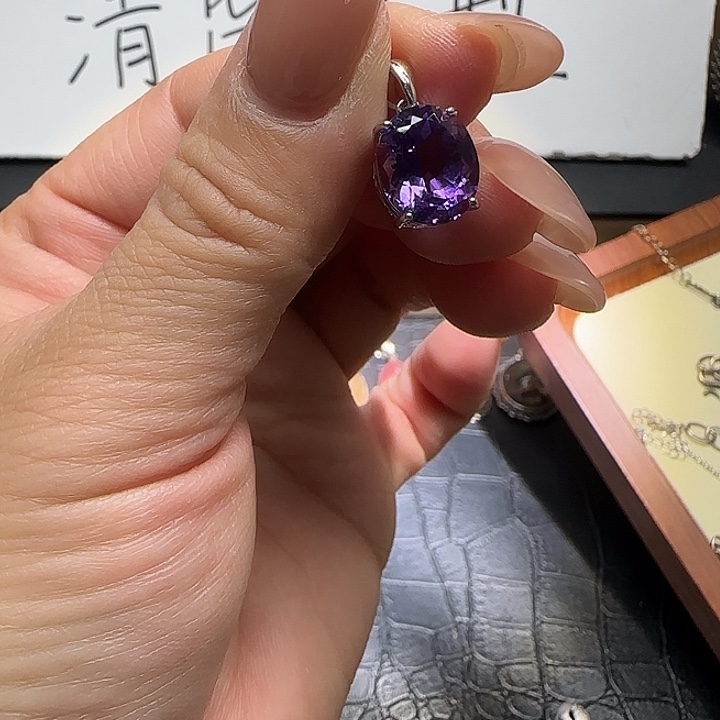 银S925镶嵌水晶戒指