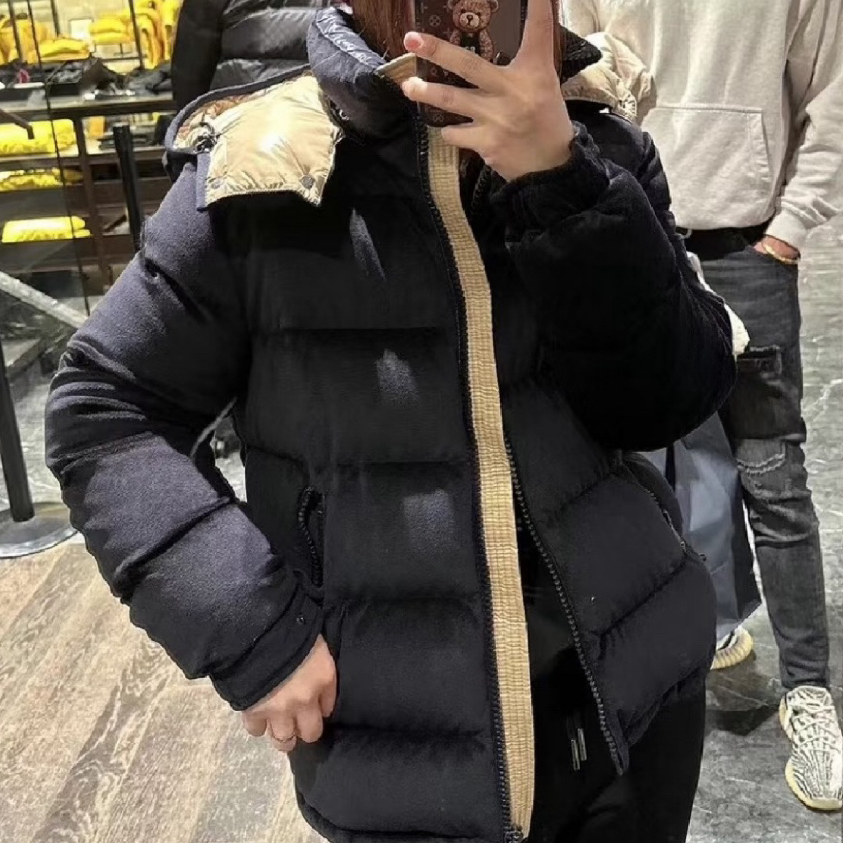 未使用 MONCLER Holostee 徽标Logo连帽长袖羽绒服  0码 04519