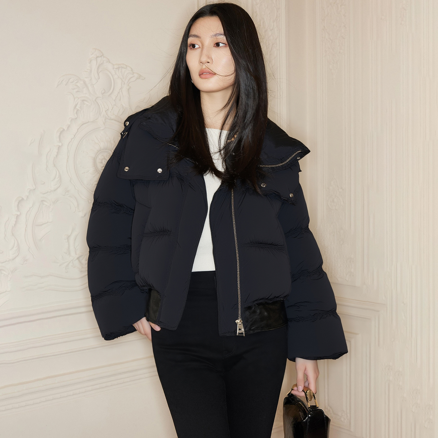 49867【善系列】加厚连帽羽绒服YS907