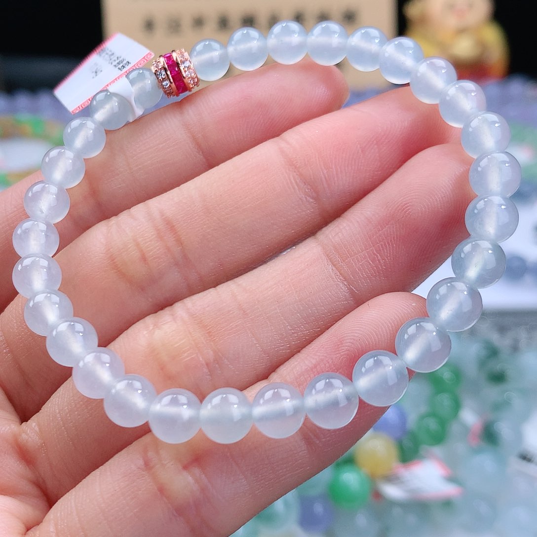 翡翠手链未镶嵌卡6