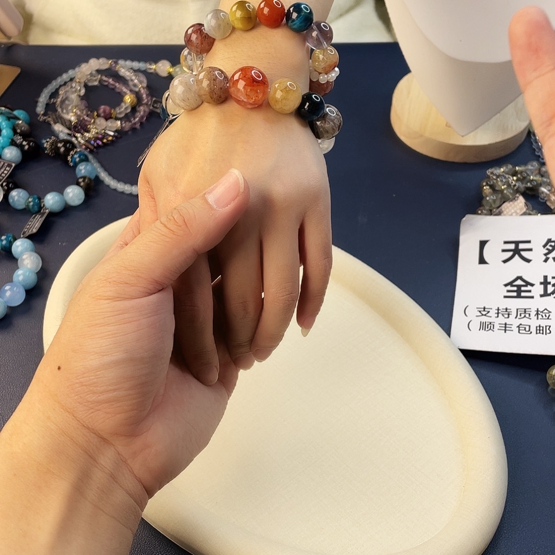 水晶银S925镶嵌手链