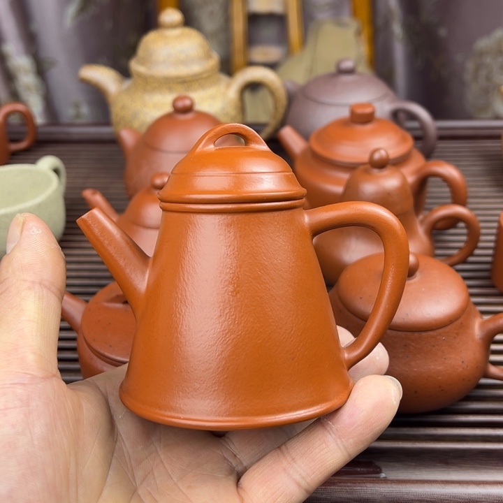 紫砂茶壶赵庄朱泥全手工