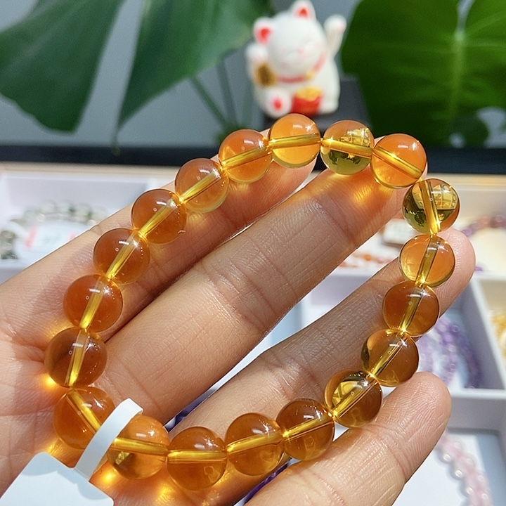 水晶手链未镶嵌黄水晶