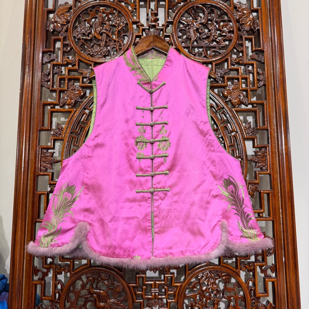 冬款复古提花马甲