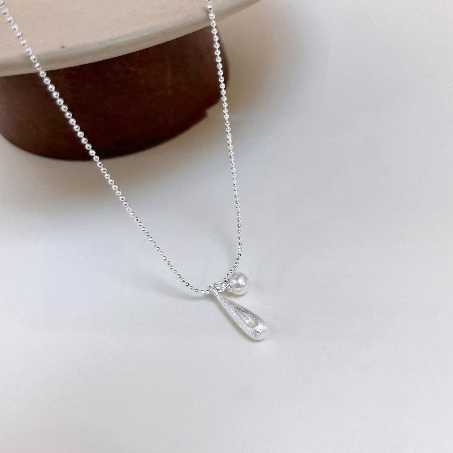 坠链均925银 爱心/水滴/铃铛女时尚精致ins轻奢银项链