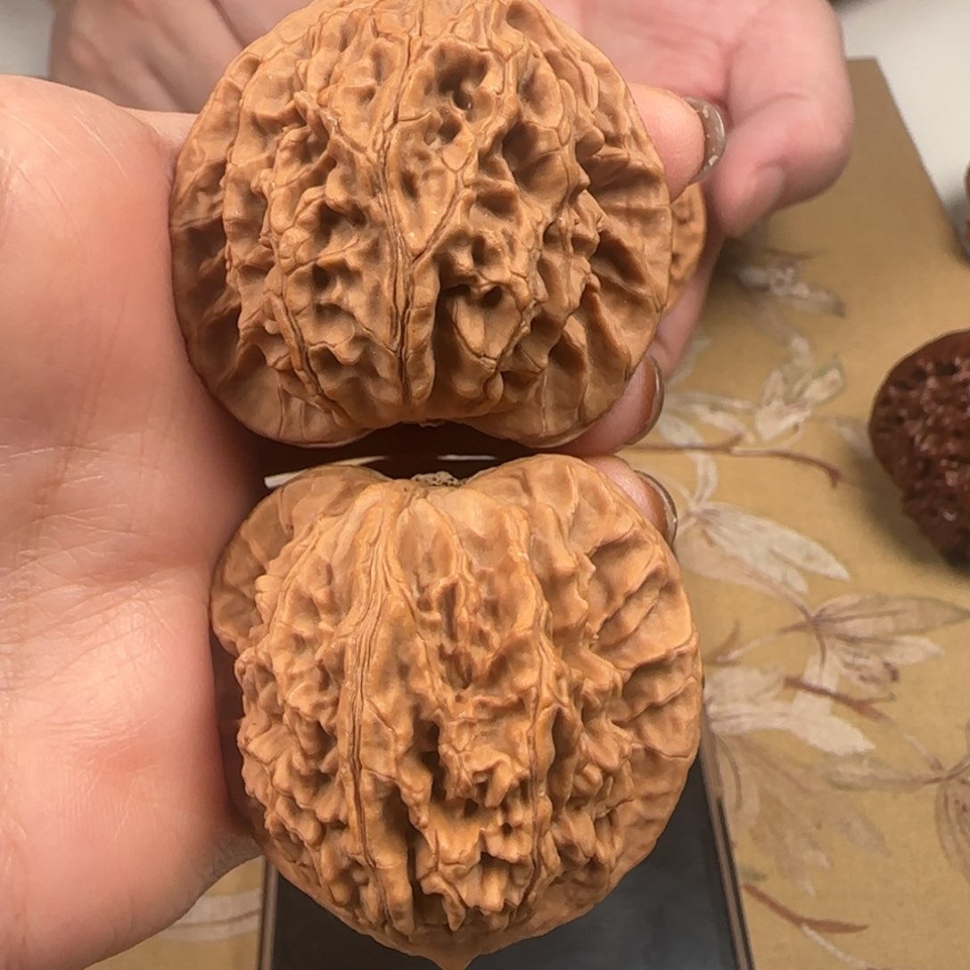 文玩核桃吊坠山地秦皇帽42-26